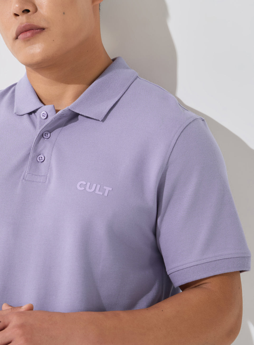 Men's Purple Soft Form Classic Polo T-shirt