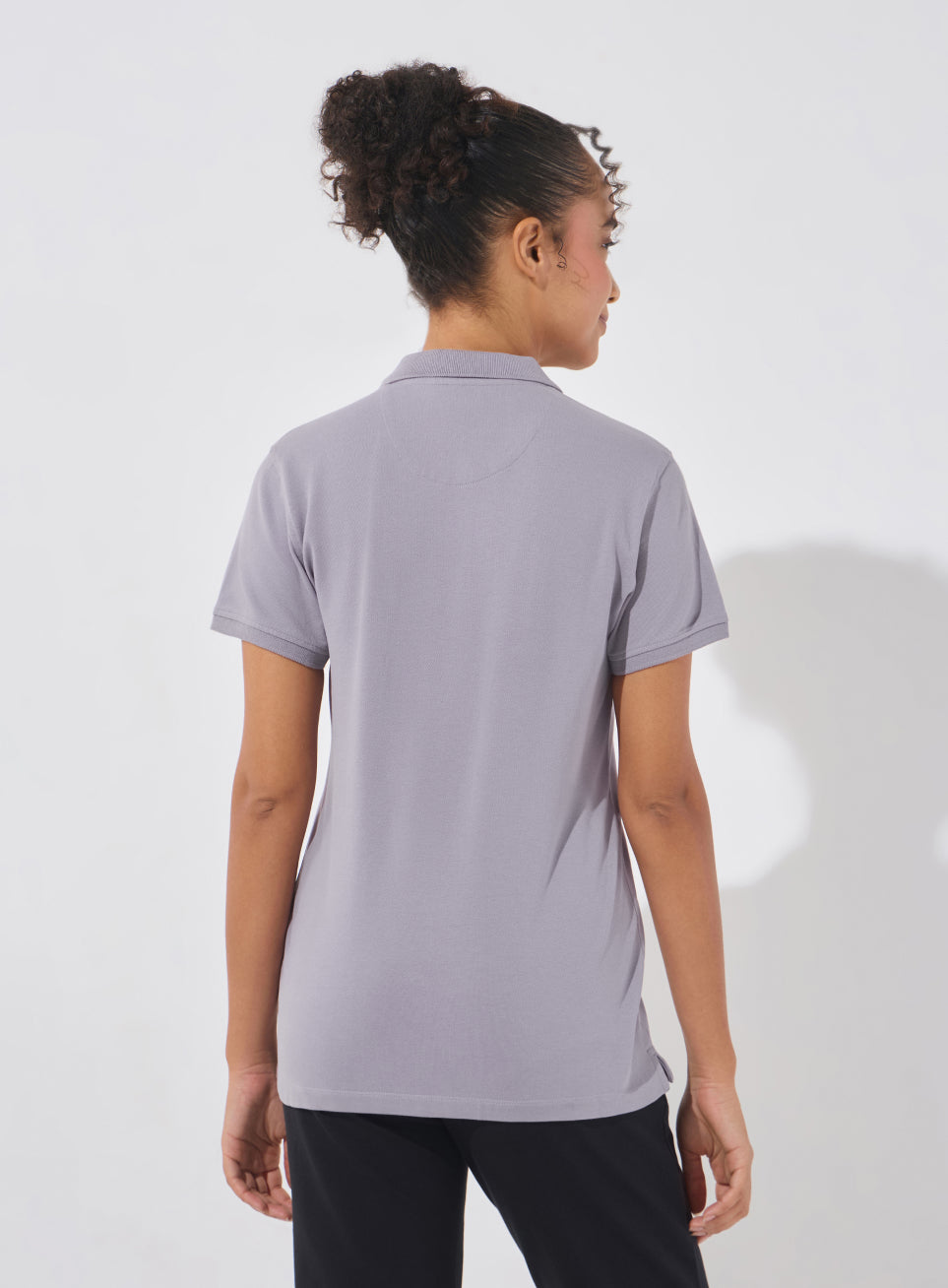 Women's Purple Soft Form Classic Polo T-shirt