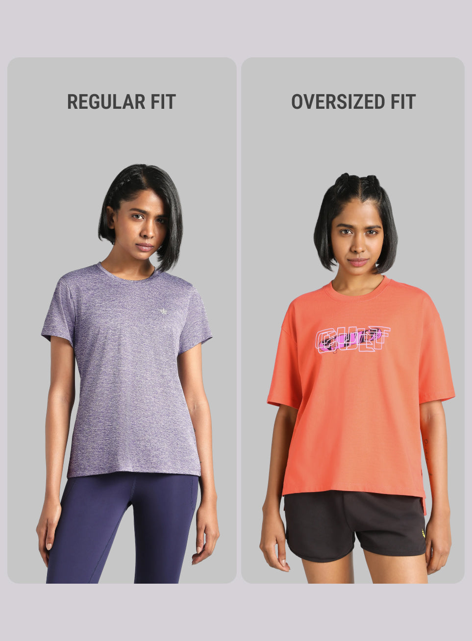 Women's Orange Skate Graphic Oversized Fit T-Shirt