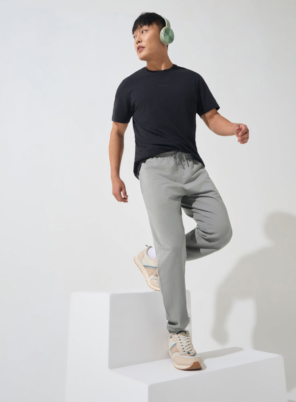 Men's Grey Soft Form Classic Joggers