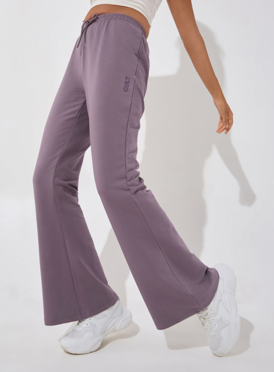Women's Purple Soft Form Flow Flared Pants