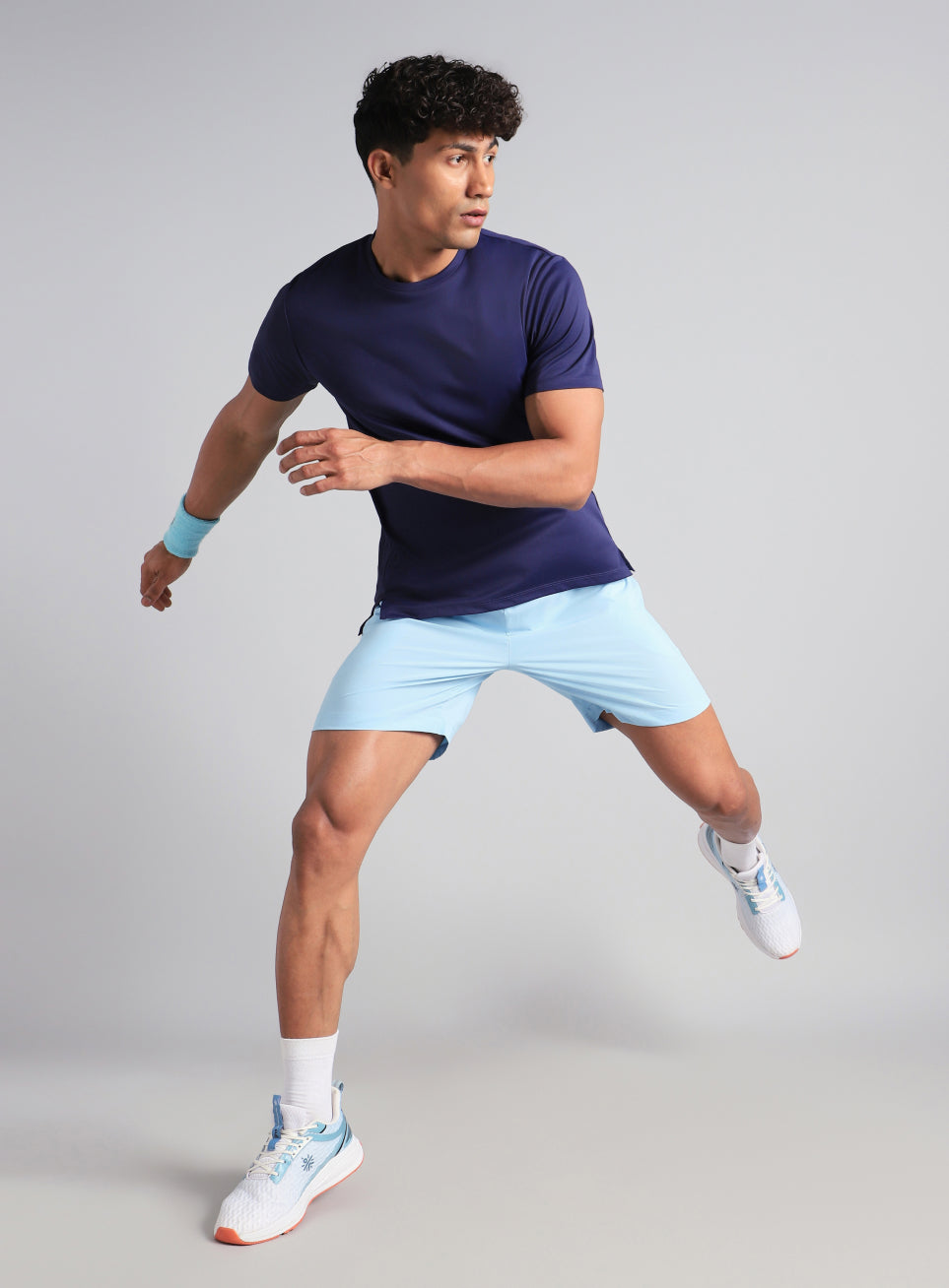 Men's Blue Swift Runner Shorts
