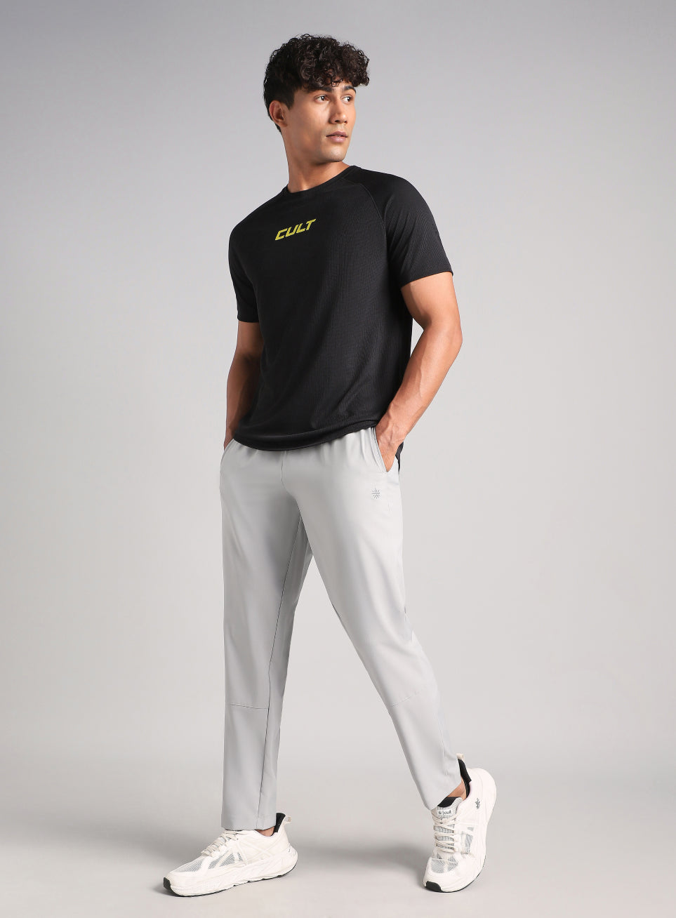 Men's Grey Swift Run Trackpants