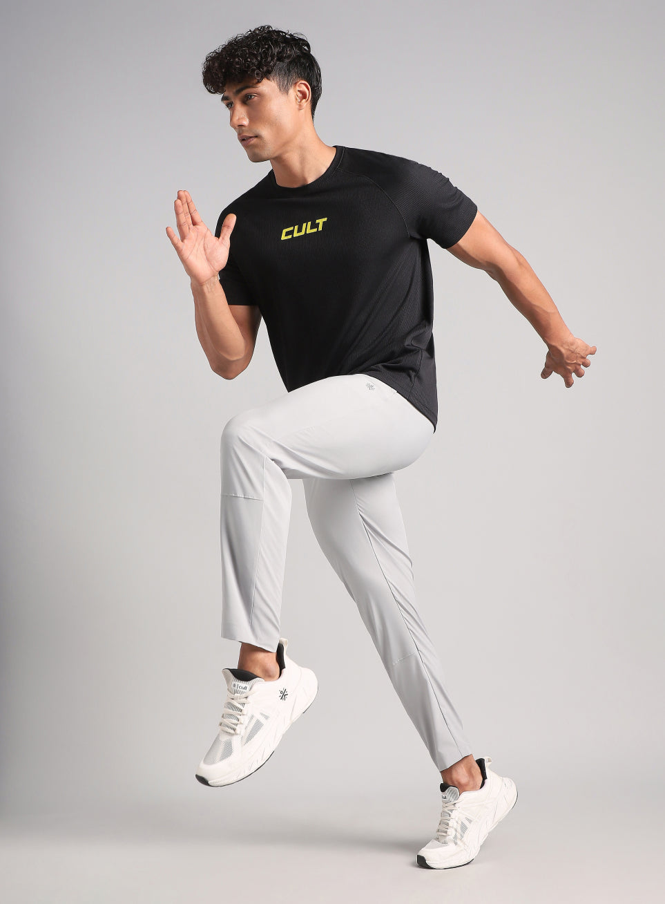 Men's Grey Swift Run Trackpants