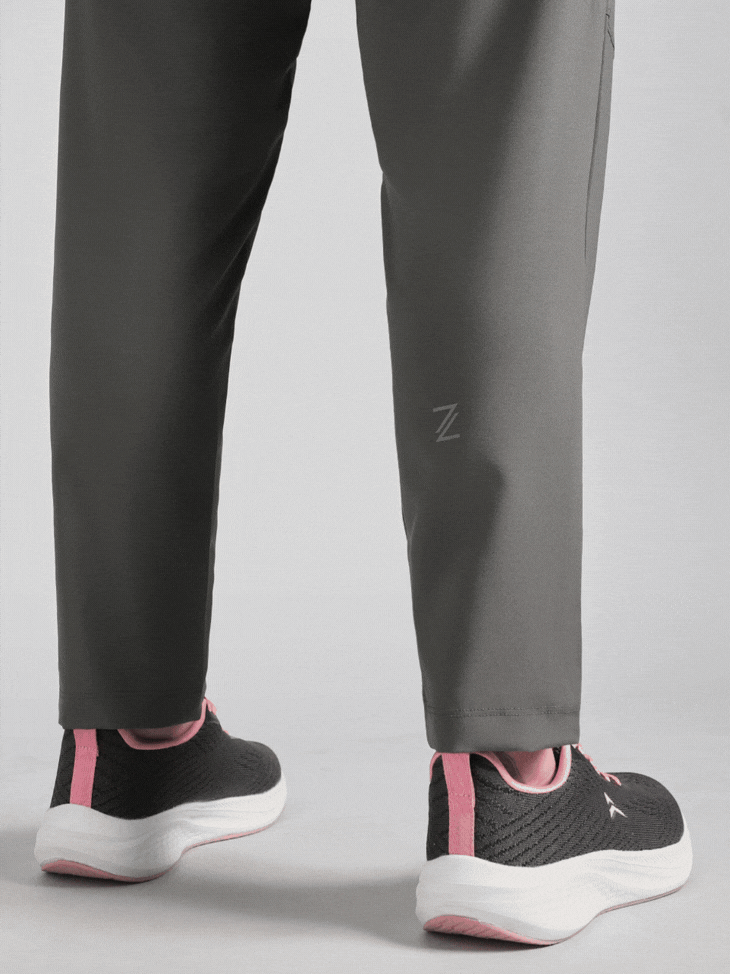Women's Grey The Run Project Trackpant