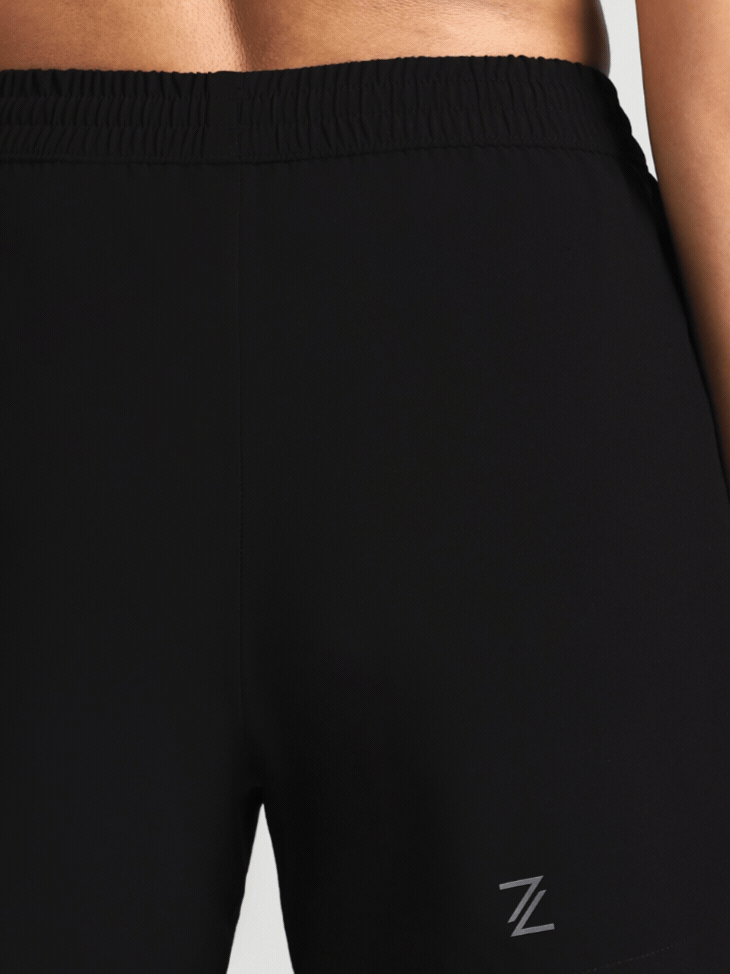 Women's Black Elevated Run Shorts