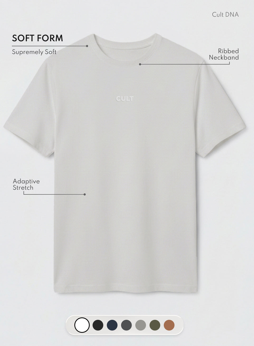 Men's Off-White Soft Form Classic T-shirt