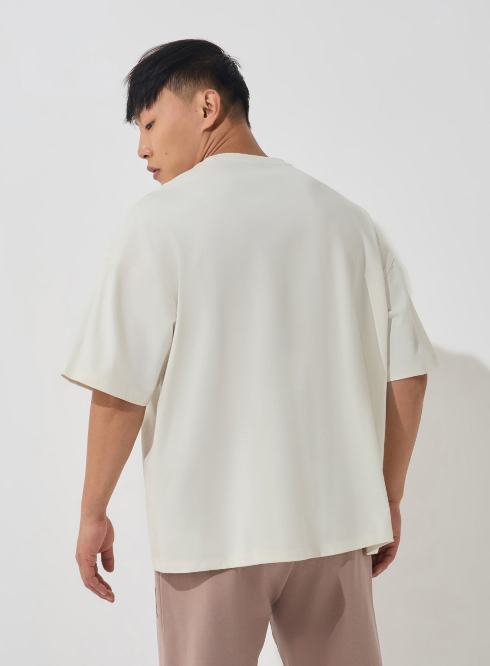 Men's Off-White Soft Form Oversized T-shirt