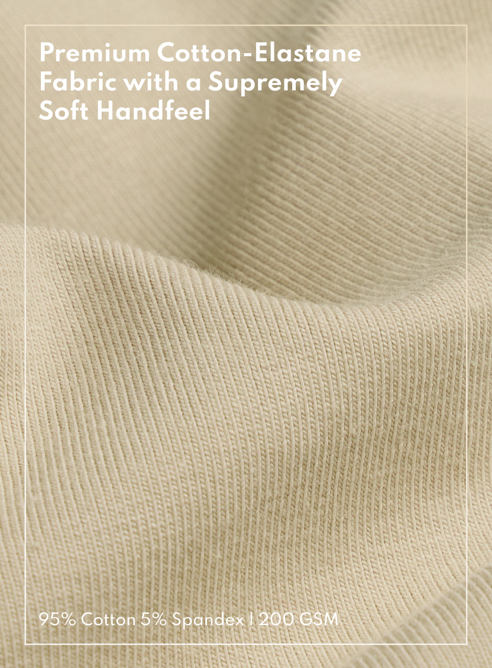 Men's Beige Soft Form Oversized T-shirt