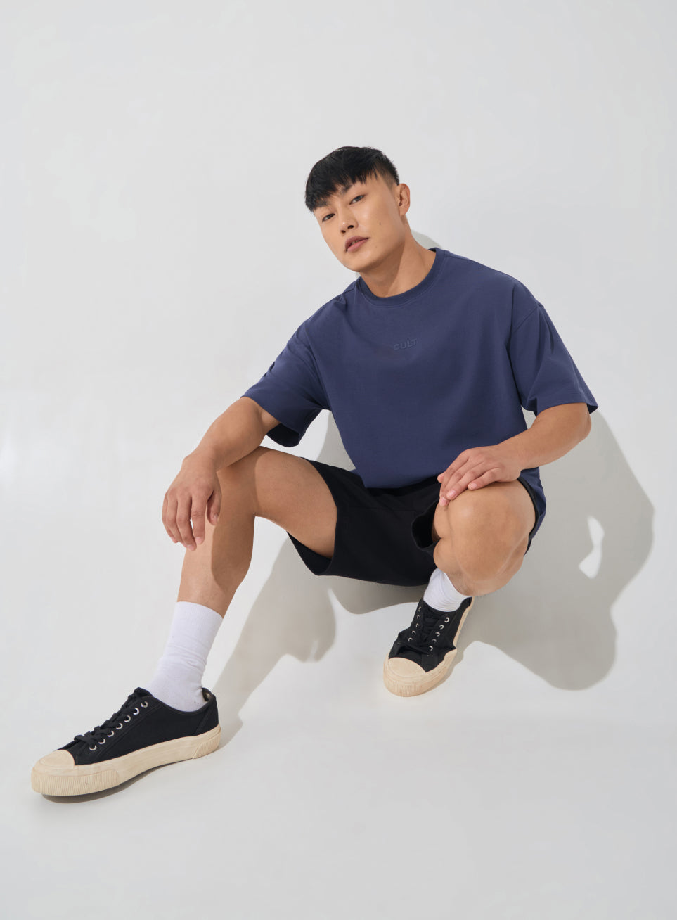 Men's Navy Soft Form Oversized T-shirt