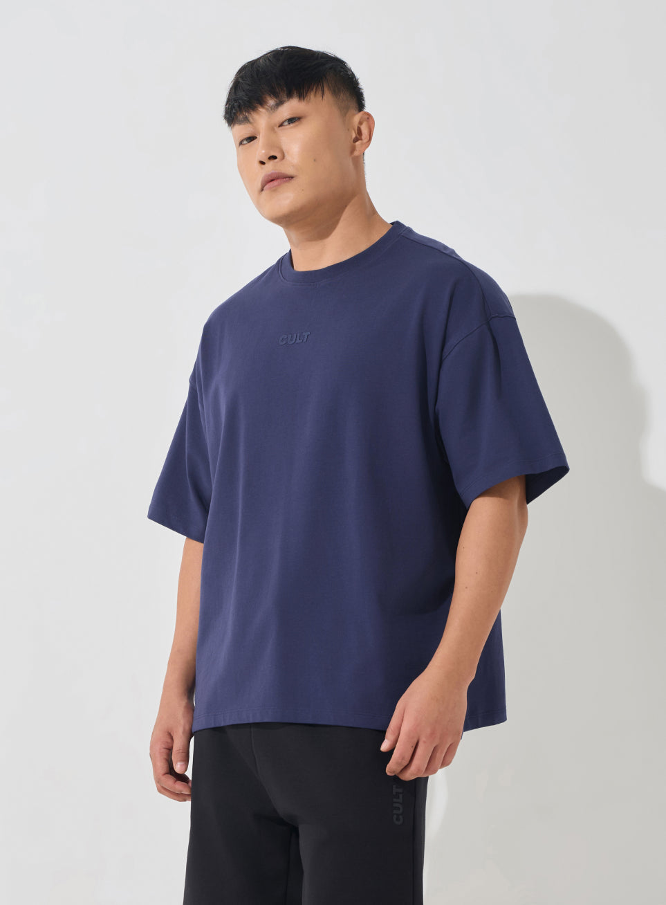 Men's Navy Soft Form Oversized T-shirt
