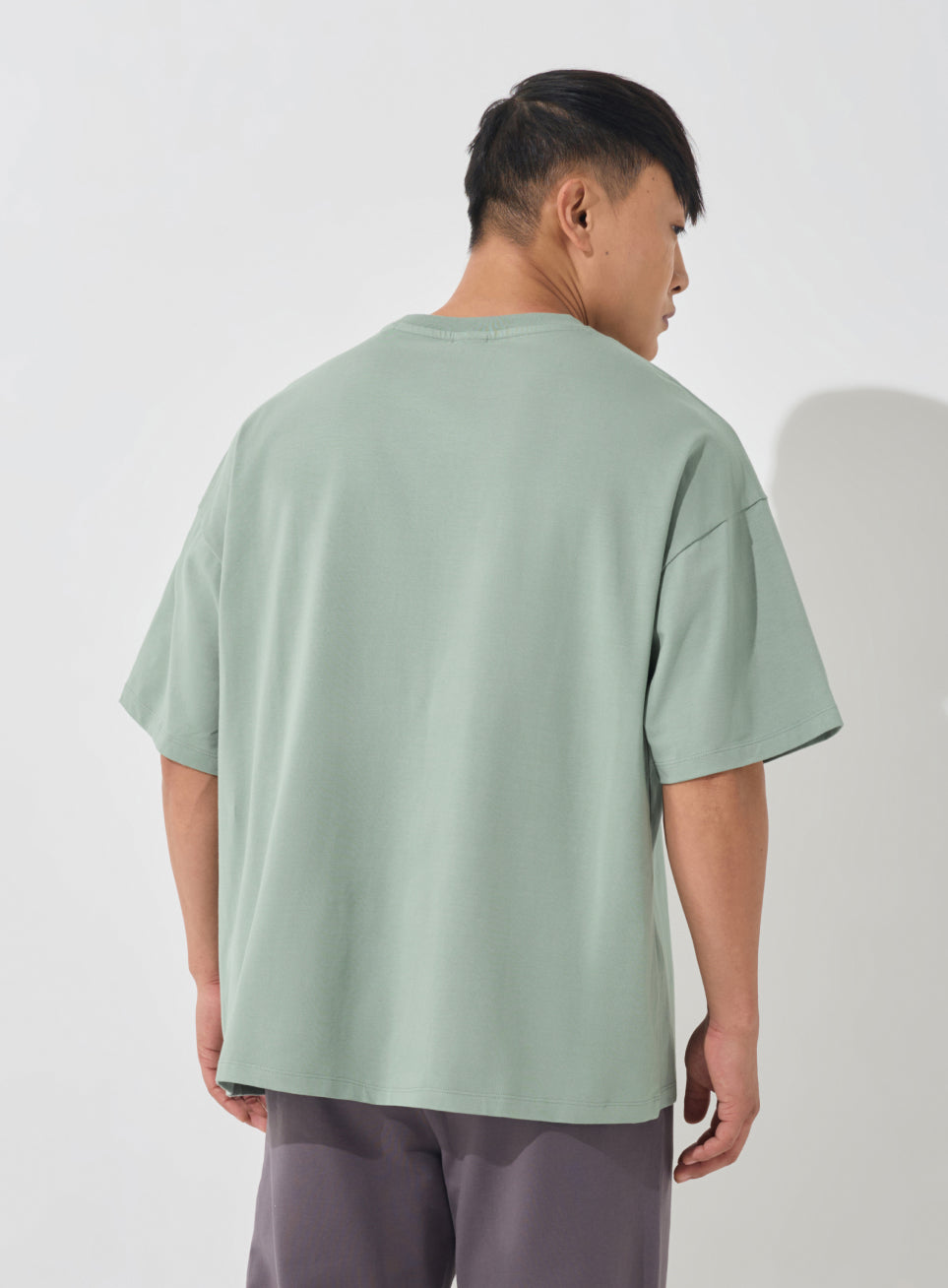 Men's Olive Soft Form Oversized T-shirt