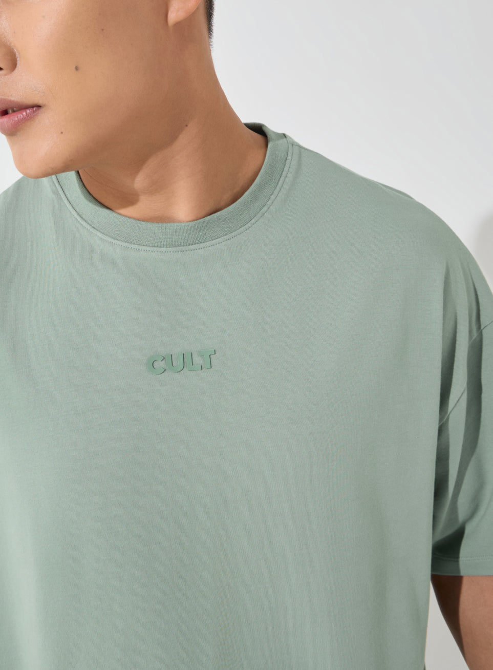 Men's Olive Soft Form Oversized T-shirt