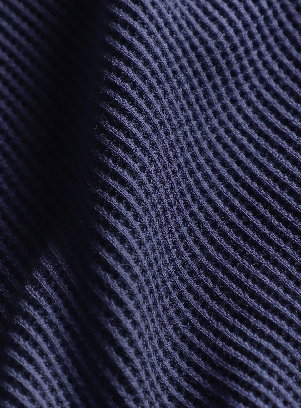 Men's Navy Essential Oversized Fit Waffle T-shirt