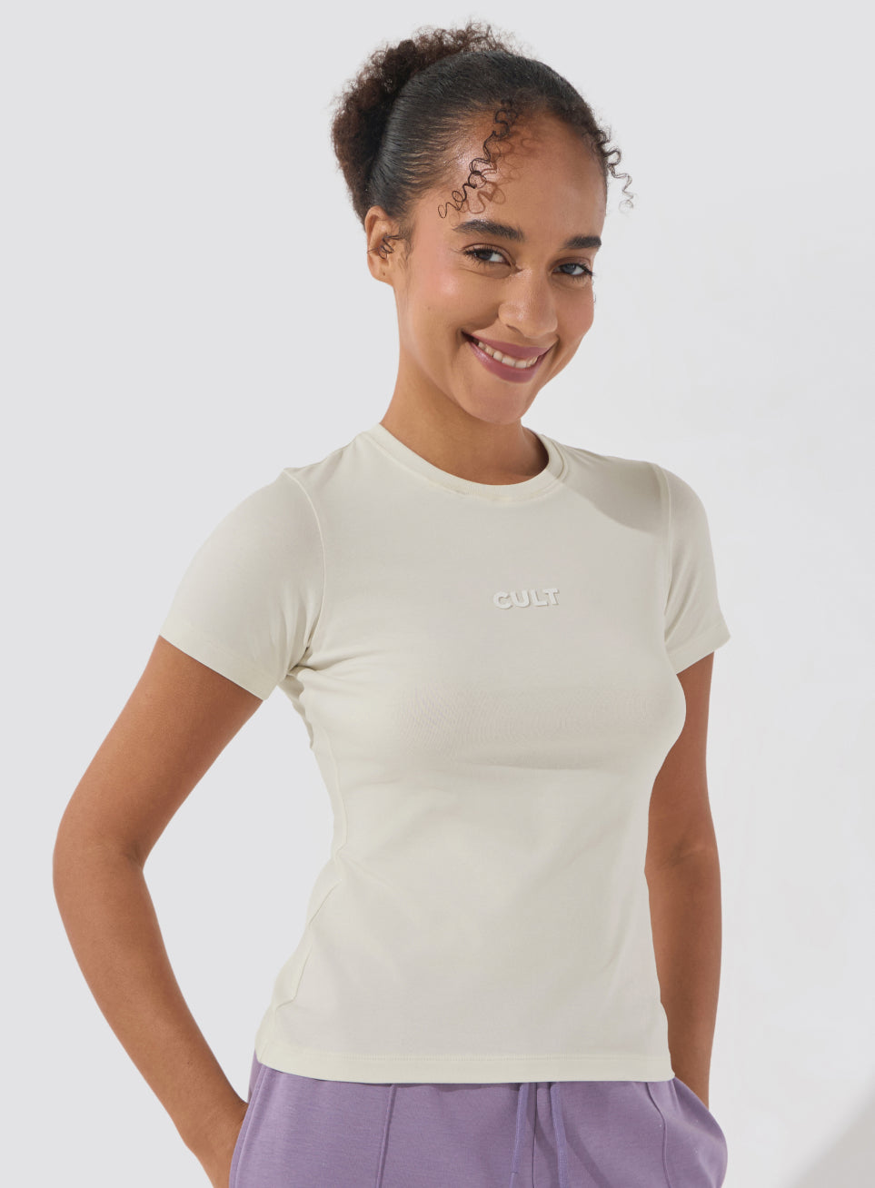 Women's Off-White Soft Form Snug T-shirt