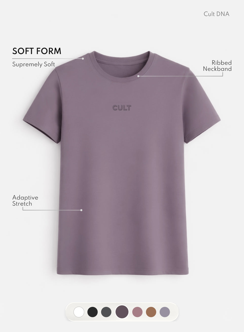 Women's Purple Soft Form Classic T-shirt