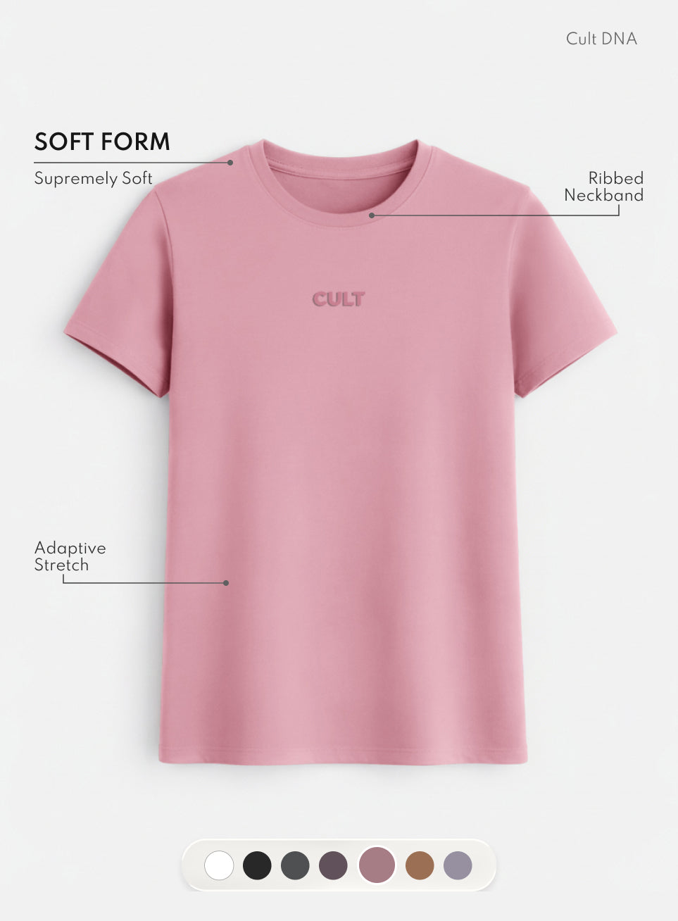 Women's Pink Soft Form Classic T-shirt