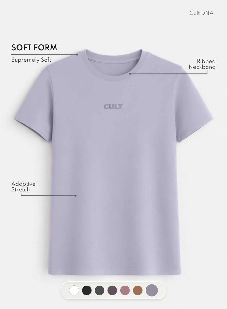Women's Purple Soft Form Classic T-shirt