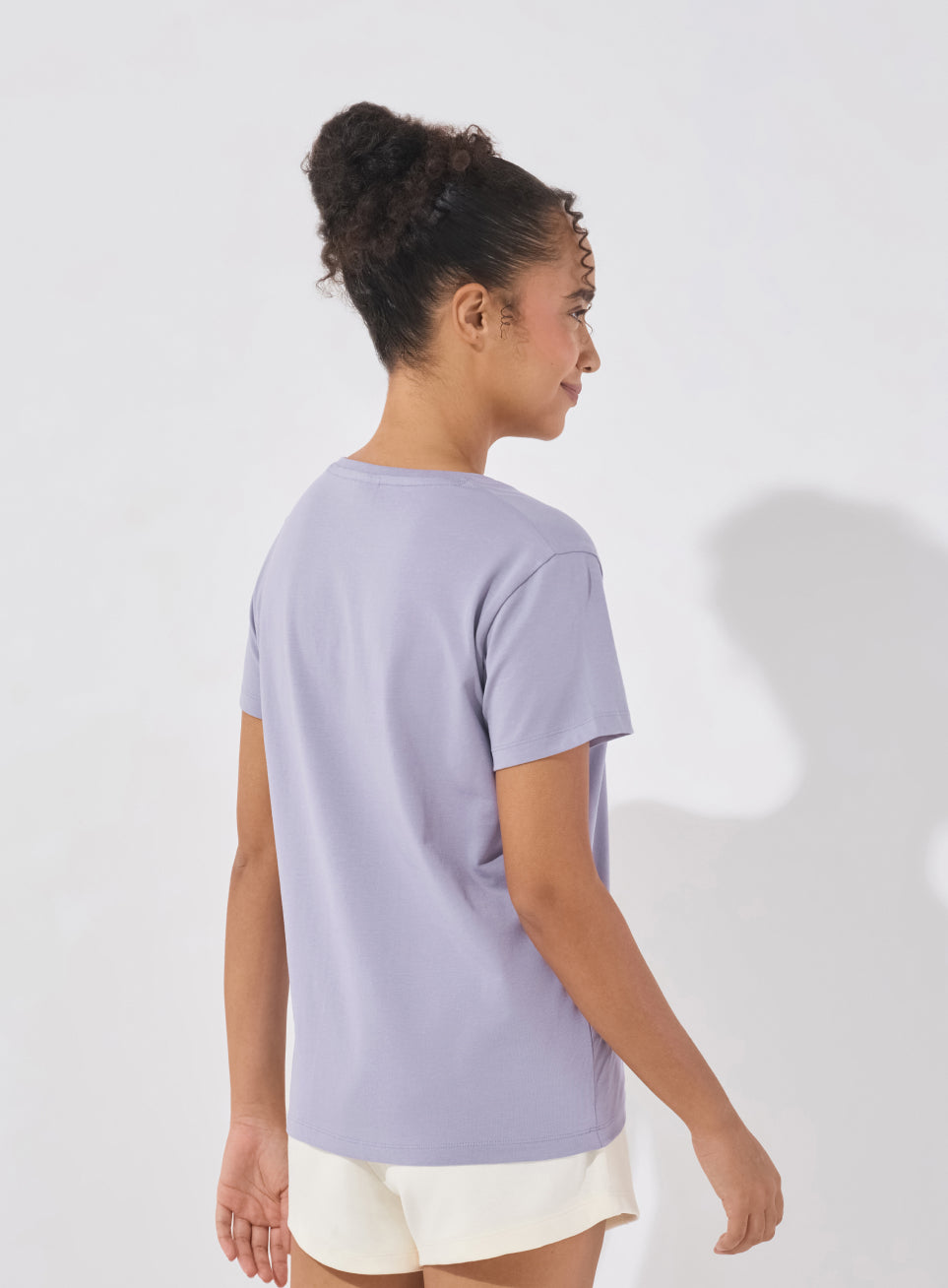 Women's Purple Soft Form V-Neck T-shirt