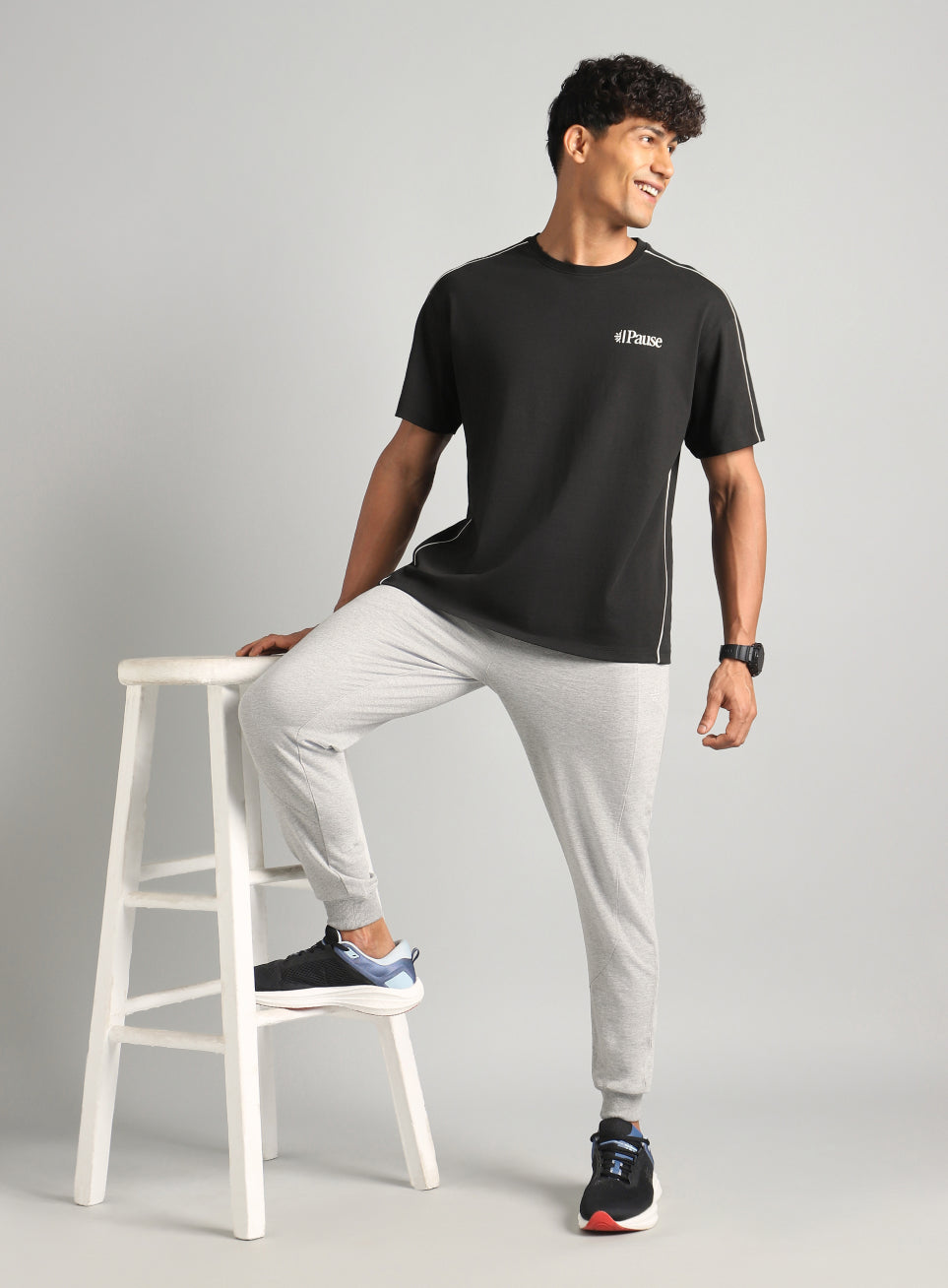 Men's Black Cult Athletic Relaxed Fit T-shirt