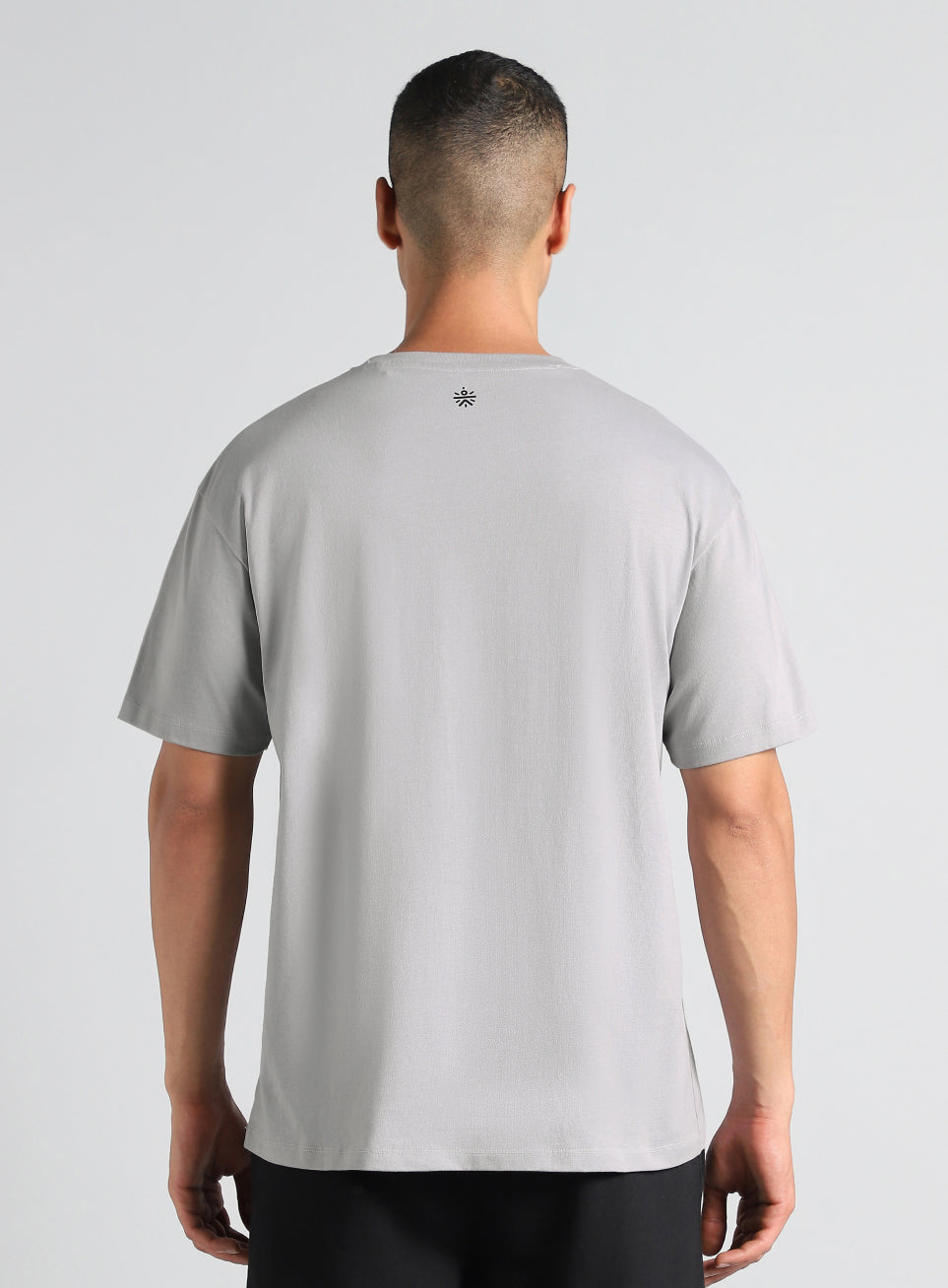 Men's Grey Basketball Imprint Relaxed Fit T-shirt