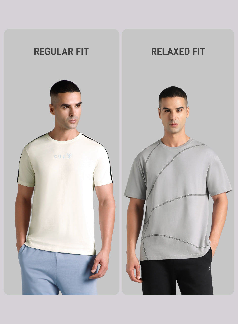 Men's Grey Basketball Imprint Relaxed Fit T-shirt
