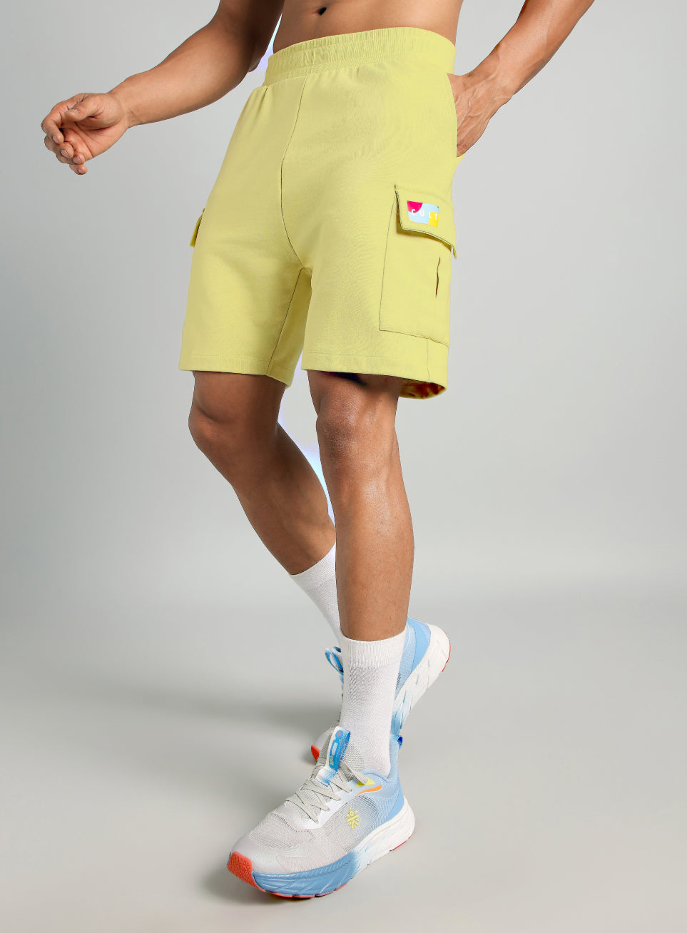 Men's Yellow Utility Classic Shorts