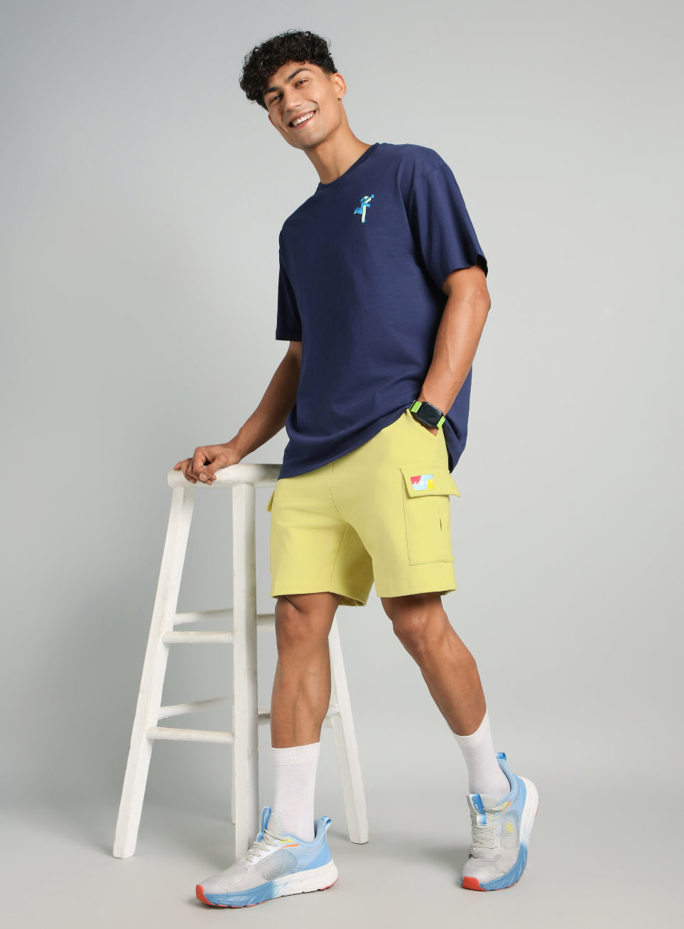 Men's Yellow Utility Classic Shorts