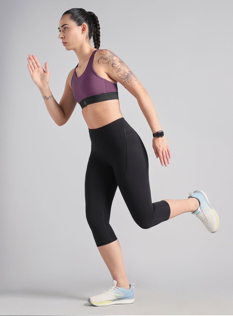 Women's Pink Run Forward High Support Bra