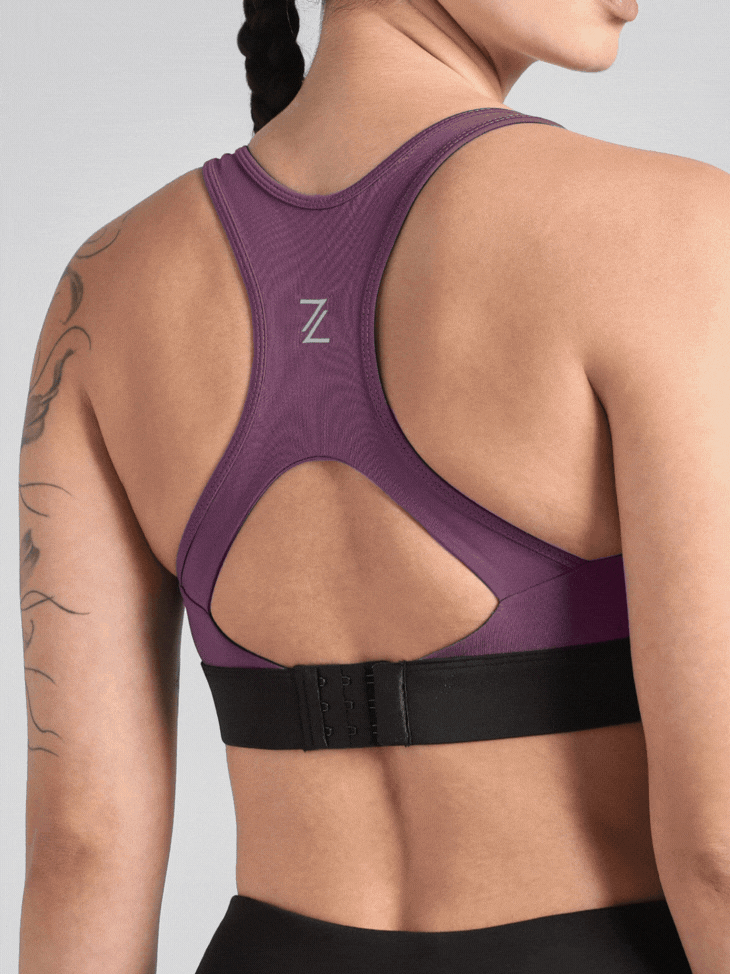 Women's Pink Run Forward High Support Bra