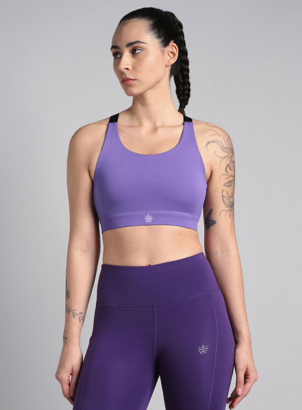 Women's Purple High Impact Running Bra