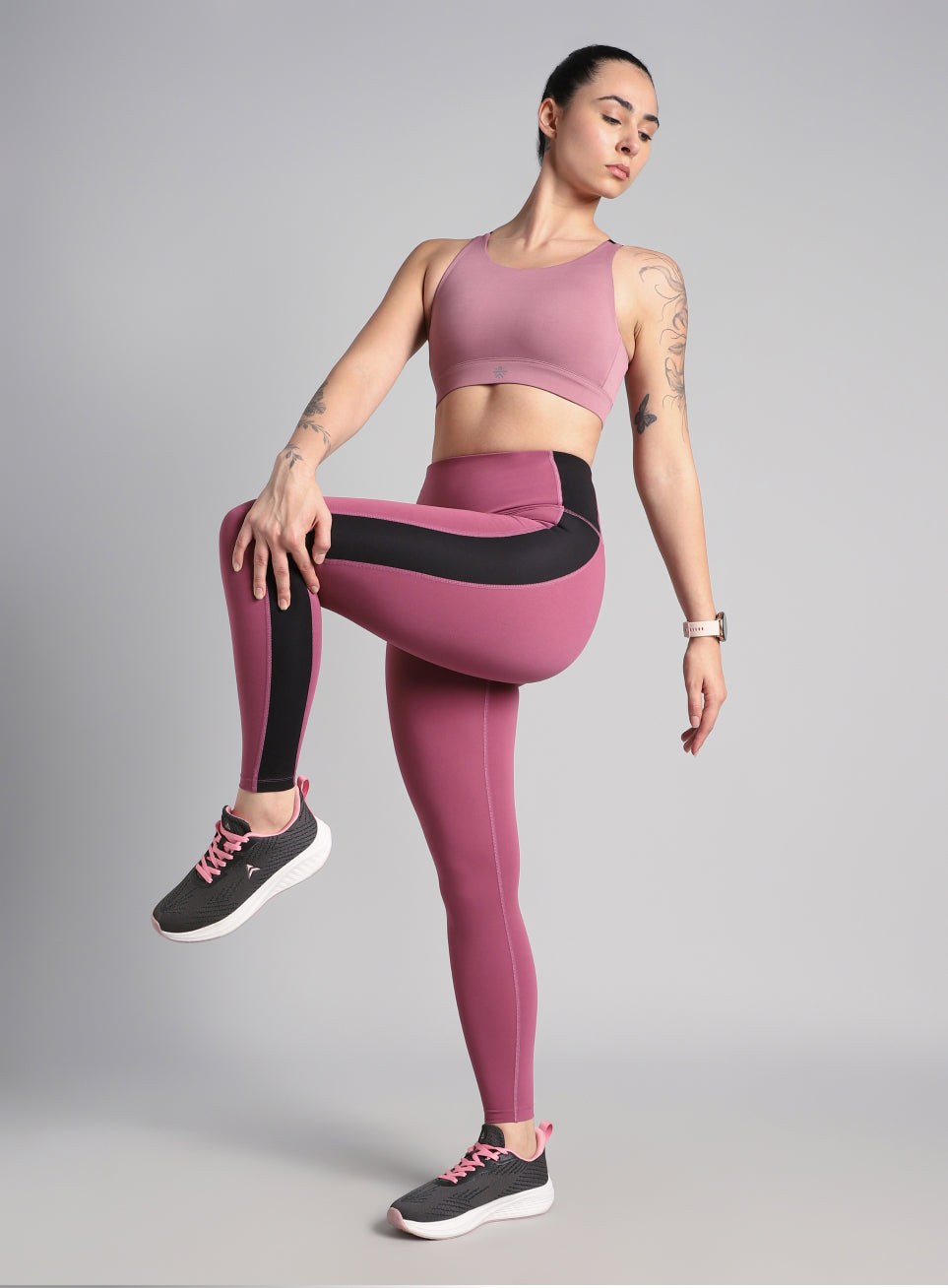 Women's Pink High Impact Running Bra