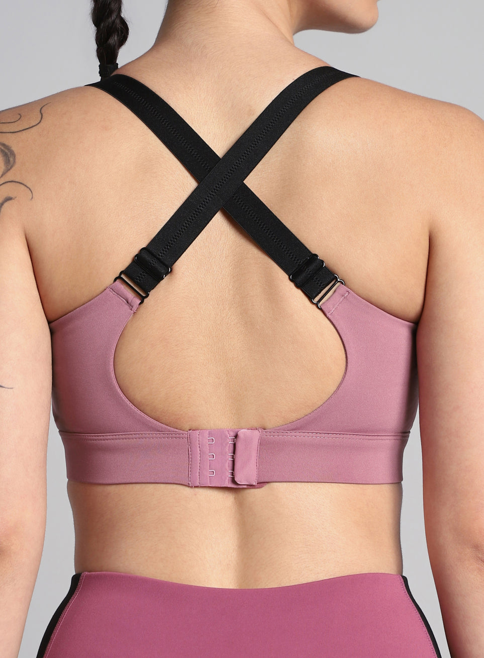 Women's Pink High Impact Running Bra