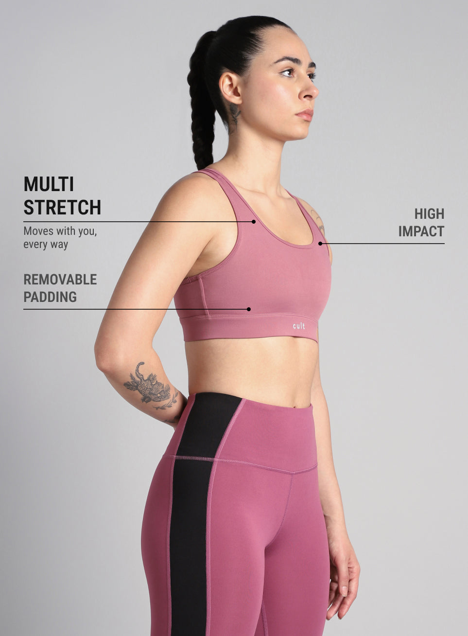 Women's Cult Pink Racerback Hook Bra