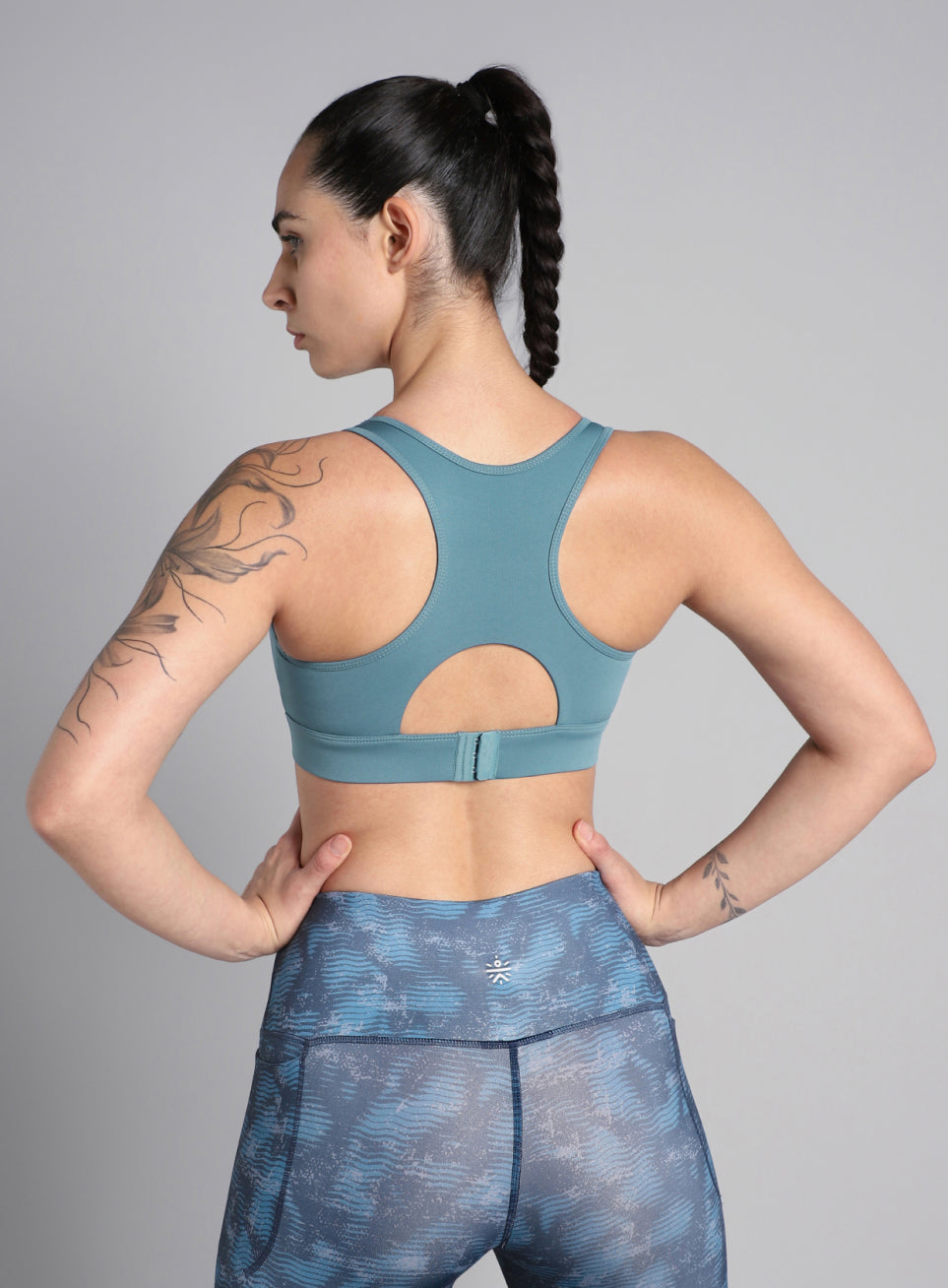 Women's Cult Blue Racerback Hook Bra