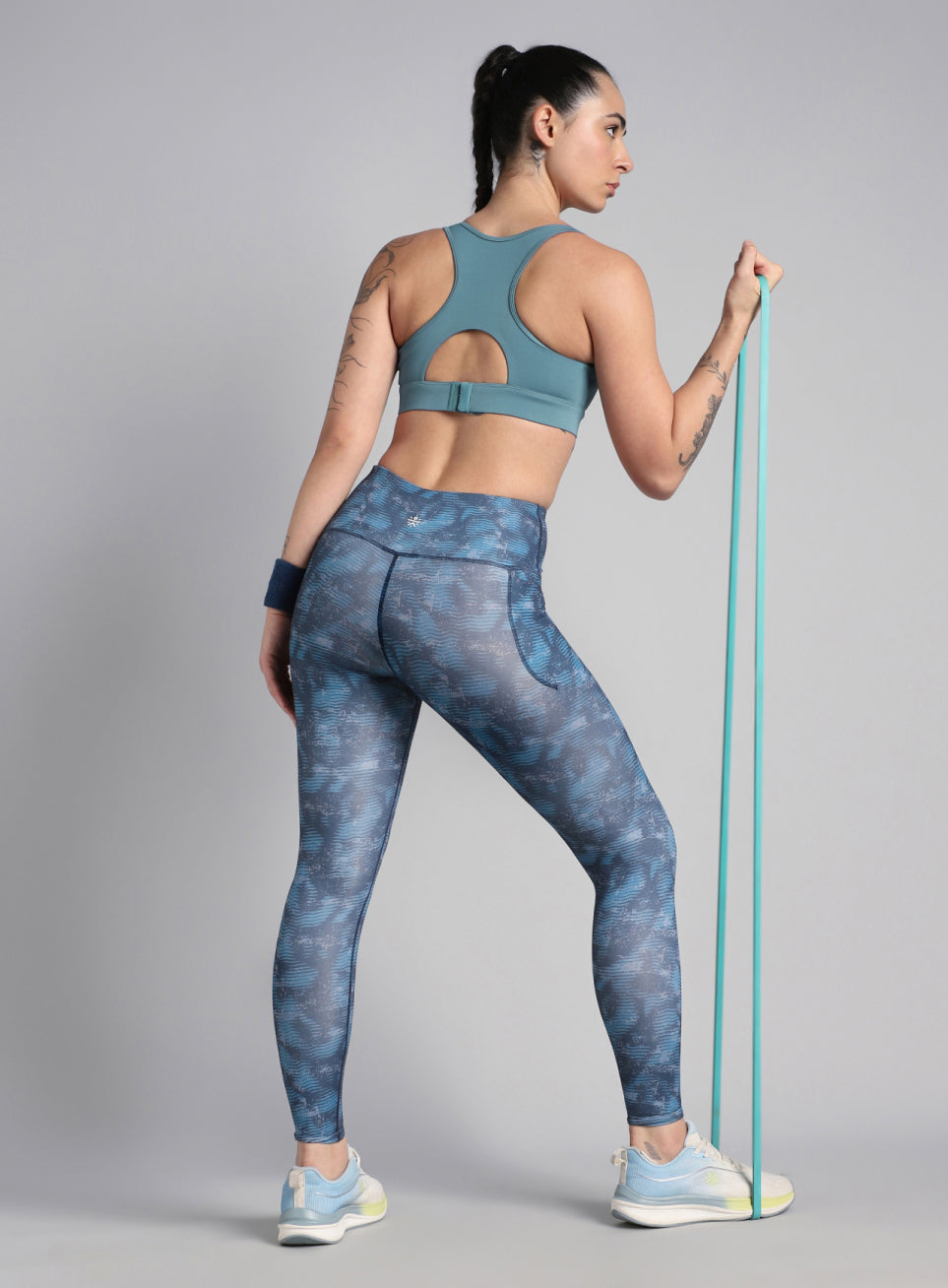 Women's Cult Blue Racerback Hook Bra