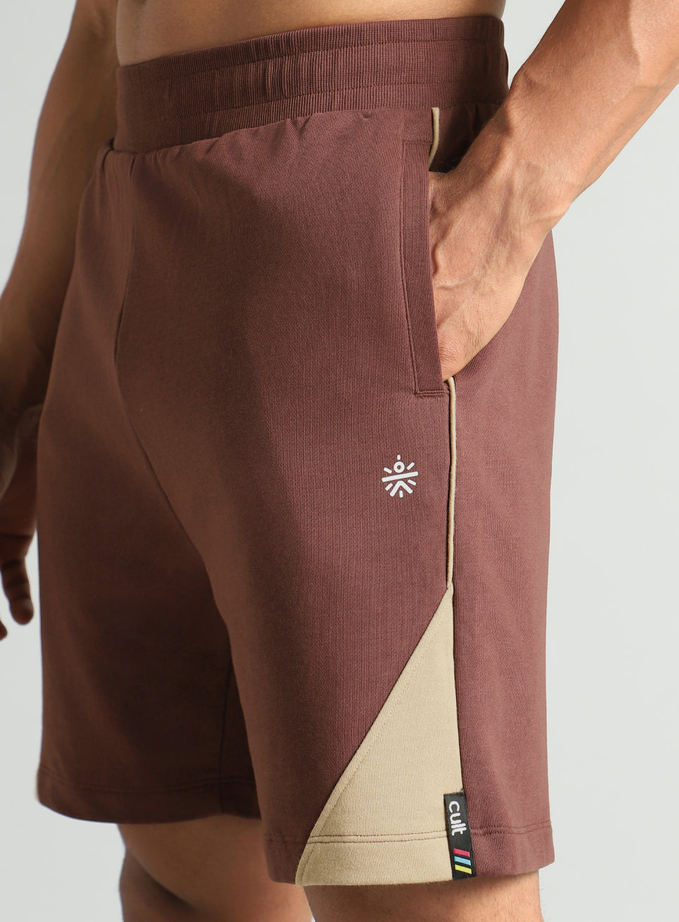 Men's Brown Classic Sports Club Shorts