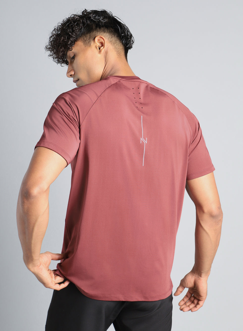Men's Maroon Pro Run Athlete T-shirt