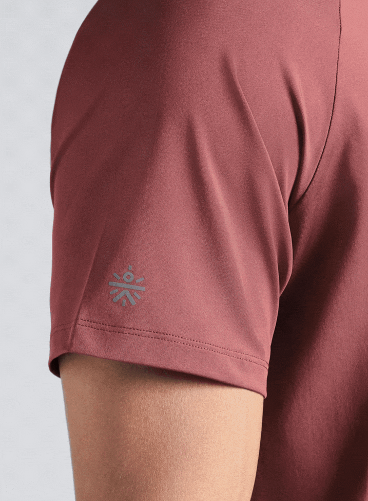 Men's Maroon Pro Run Athlete T-shirt