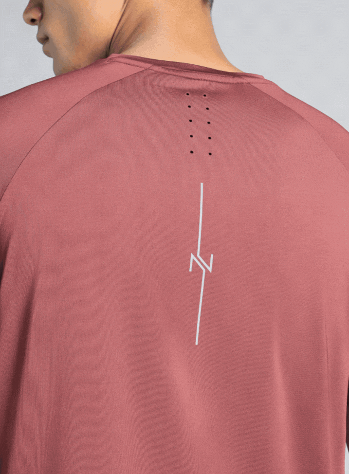 Men's Maroon Pro Run Athlete T-shirt