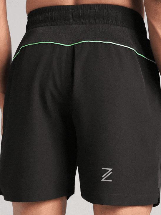 Men's Black Runner's Sprint Shorts