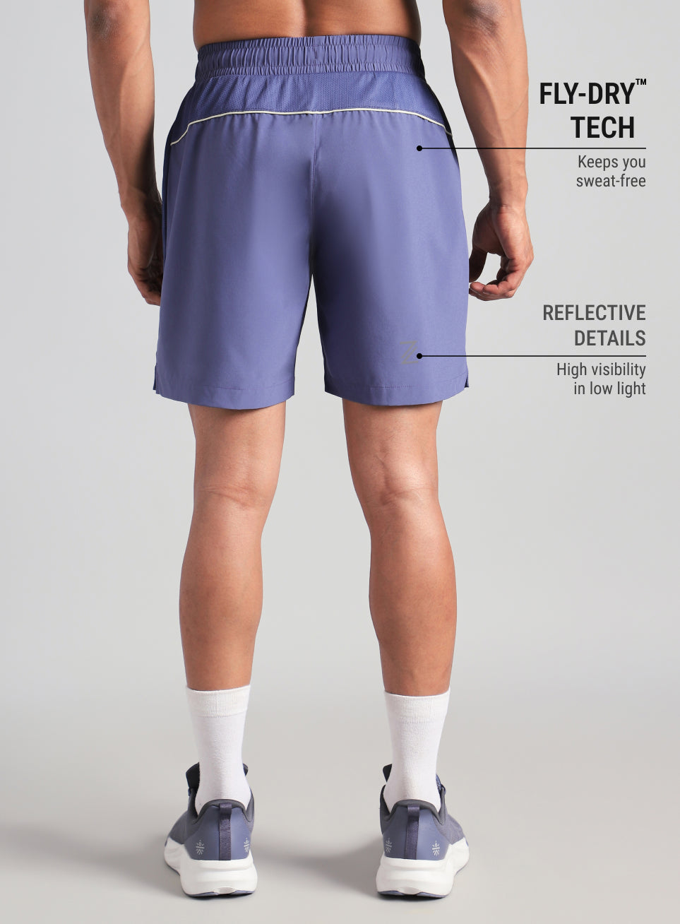 Men's Purple Runner's Sprint Shorts