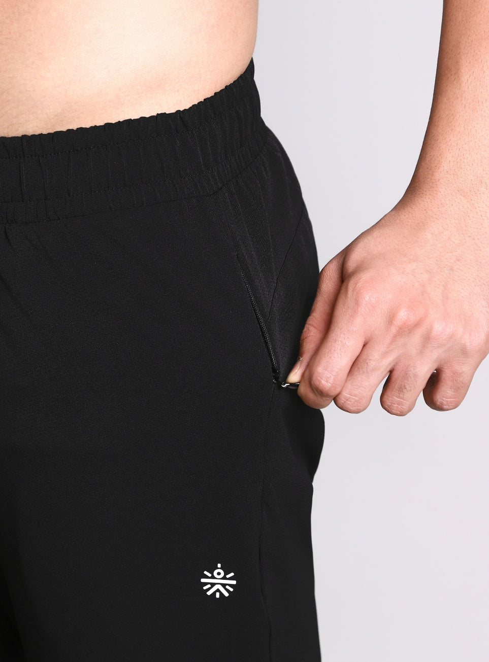 Men's Black High Impact Running Trackpants
