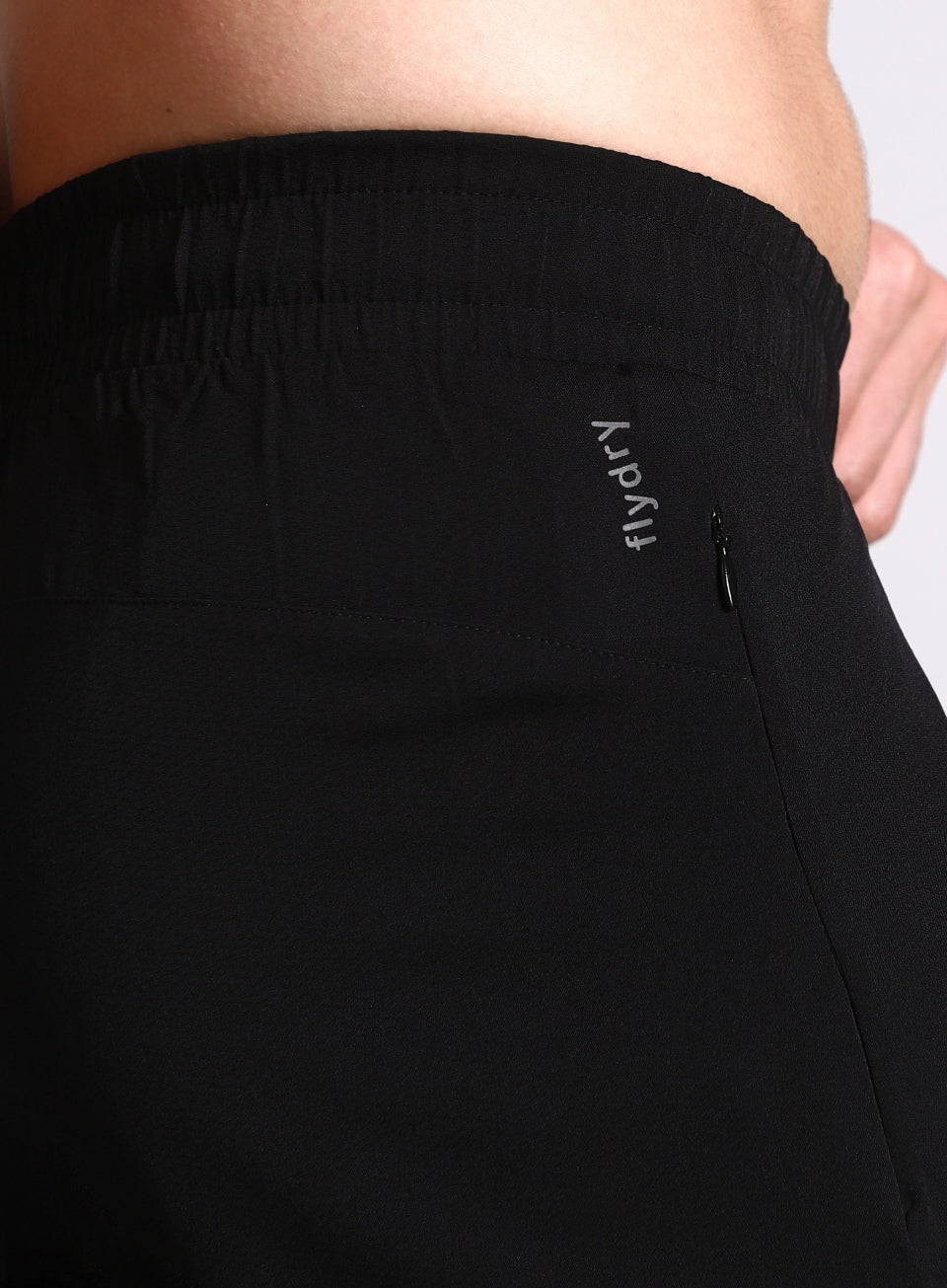 Men's Black High Impact Running Trackpants