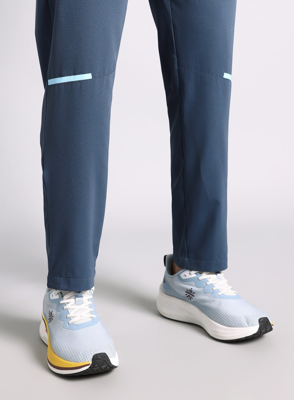 Men's Blue High Impact Running Trackpants