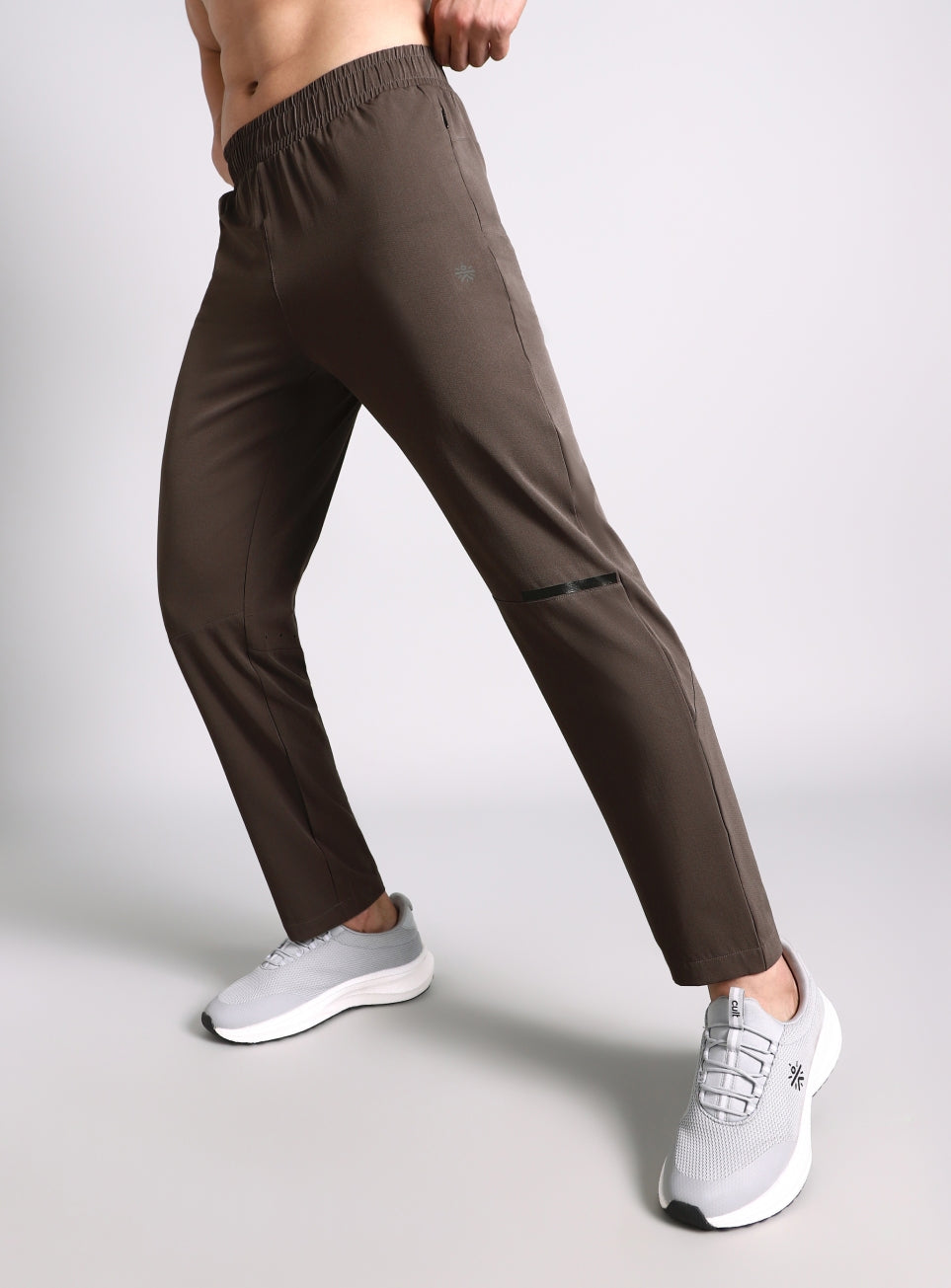 Men's Brown High Impact Running Trackpants