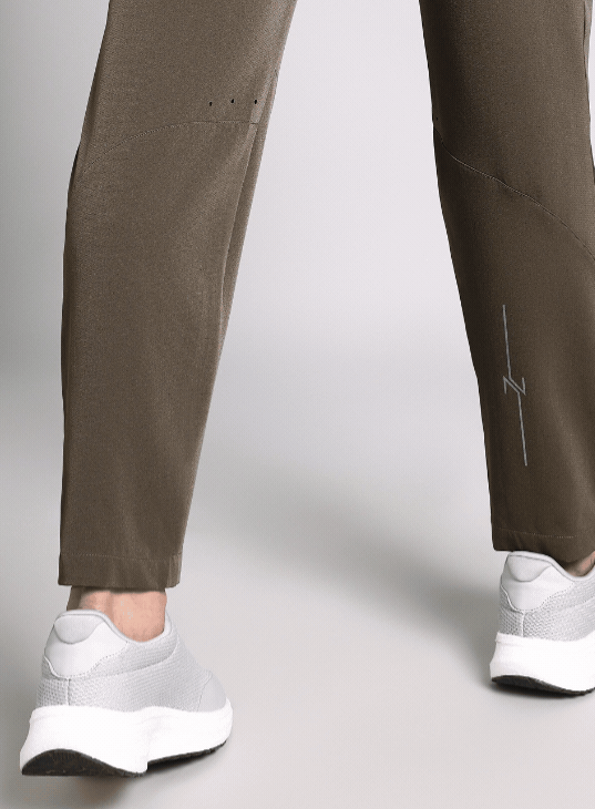 Men's Brown High Impact Running Trackpants