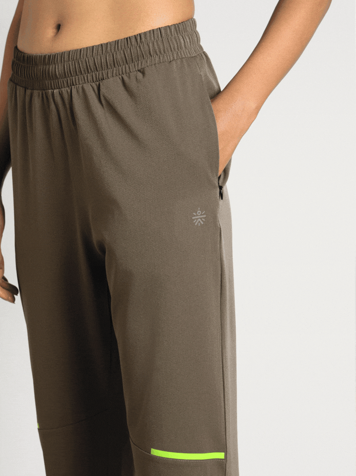 Women's Grey Pace Pro Running Trackpants