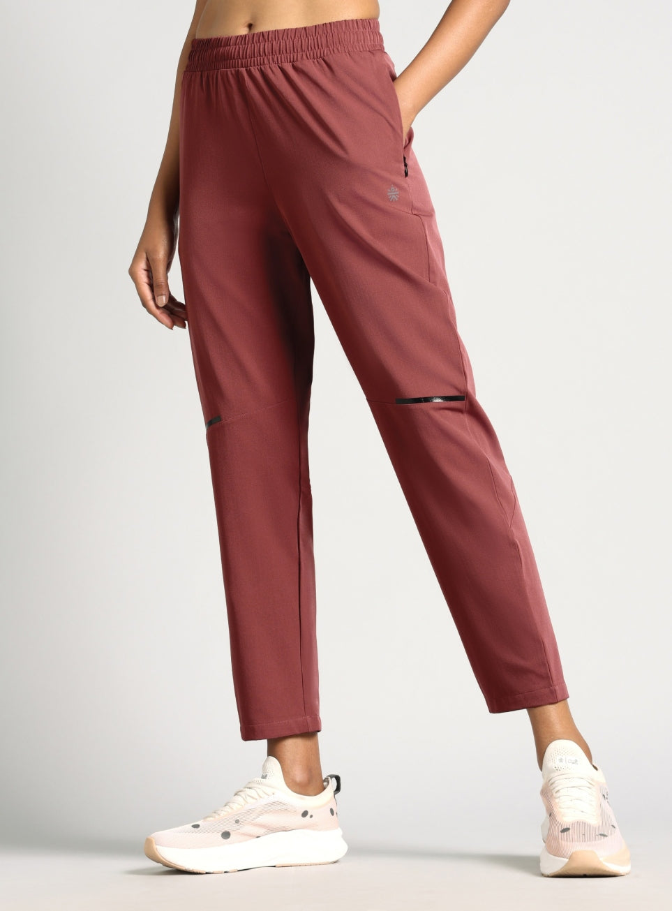 Women's Brown Pace Pro Running Trackpants
