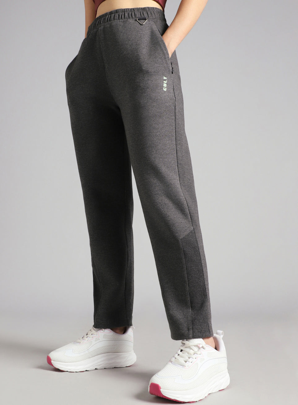 Women's Anthra Melange Urban Comfort Travel Pants